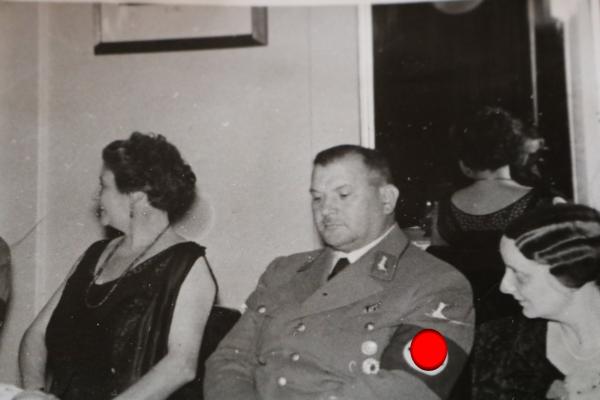 old photo - Rudolf Hess, Ernst Röhm as a guest at a banquet